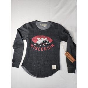 Retro Brand Women Wisconsin Badgers Football Sweatshirt NWT Medium